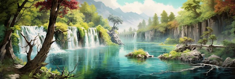 Croatia Landscape by Abstract Painting