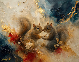 Aura van de wildernis – Speelse gefluister in het bladerdak van Johannas Art Creations