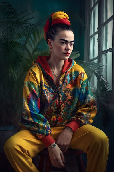 Frida Kahlo im Trainingsanzug von Artsy