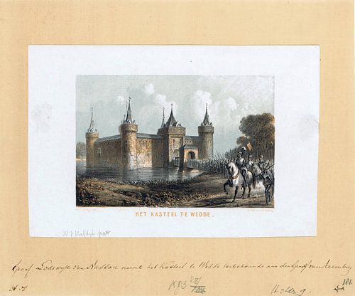 Willem Jacob Hofdijk, Het kasteel te Wedde, ca. 1863