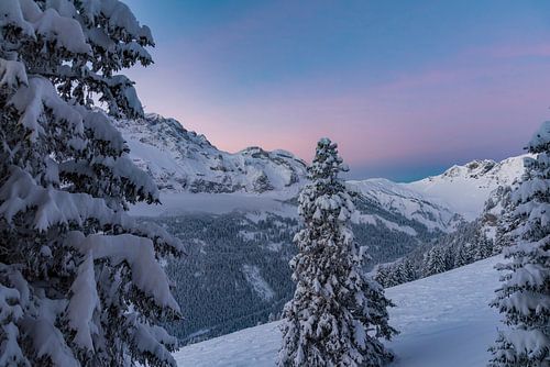 Sunrise in the Swiss Alps