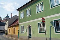 Een straat in Melk, Oostenrijk