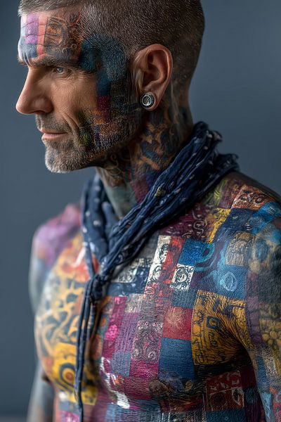 art with colour portrait by Egon Zitter