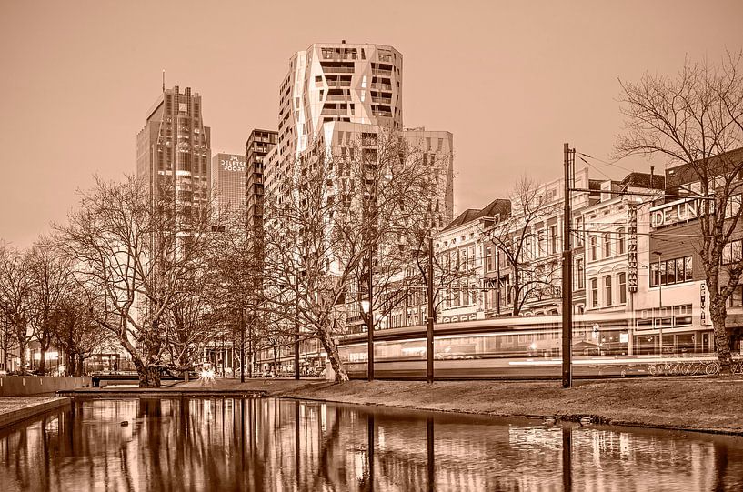 Rotterdam Westersingel - monochrome par Frans Blok