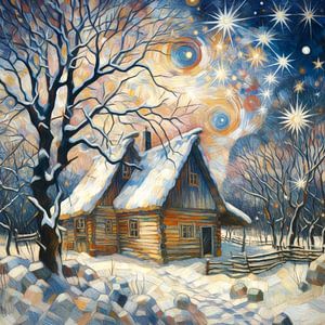 Cabane enneigée