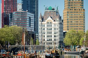 Le Haringvliet, la Maison Blanche et le Wijhavenkwartier à Rotterdam sur Mark De Rooij