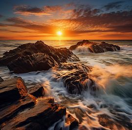 Sonnenuntergang am Meer