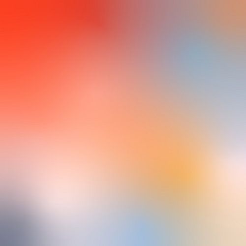 Art néon rétro des années 70. Dégradé abstrait en rouge, orange, bleu clair et jaune.