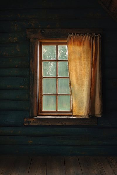 Rustic wooden window decoration by Imperial Art House