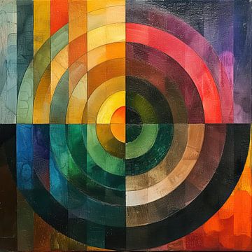 Abstrait coloré | Tourbillon de couleurs sur Caprices d'Art