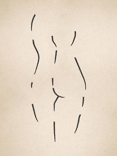Female figure Line drawing