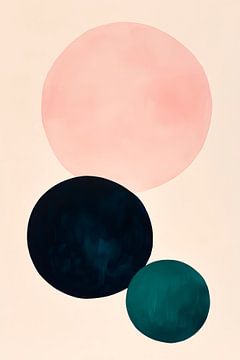 Geometric colours: circles in harmony by Poster Art Shop
