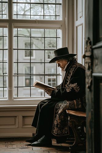 Portrait homme dans le style de Vermeer