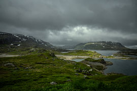 Het landschap van Hardangervidda nationaal park in Noorwegen van Bo Scheeringa Photography