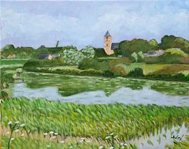 De Kolk near Zalk by Antonie van Gelder Beeldend kunstenaar