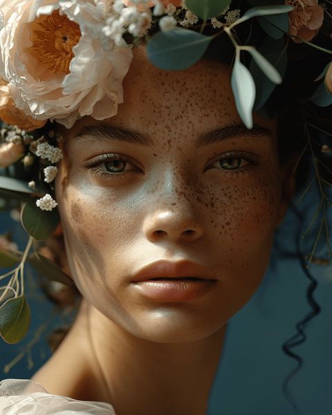 Modern and serene portrait by Carla Van Iersel