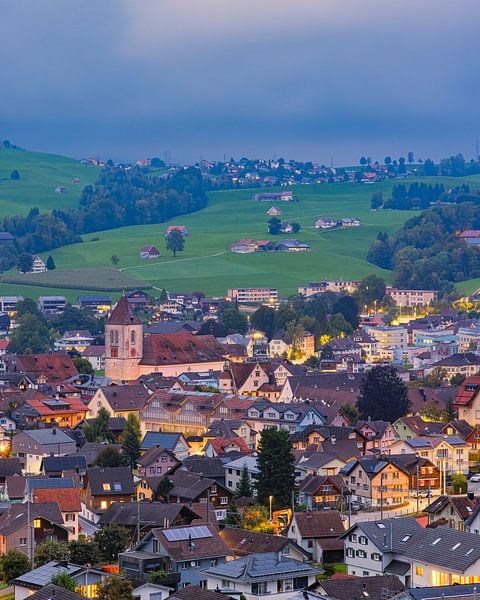 Een avond in Appenzell, Zwitserland van Henk Meijer Photography