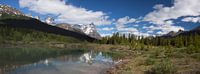 Blick auf die Rocky Mountains, Panorama von Marco van der Veldt Miniaturansicht