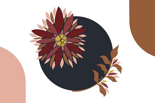 Modern painting - Flower illustration