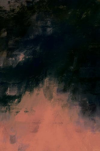 Abstraktes Gemälde "Ich bin in Flammen"