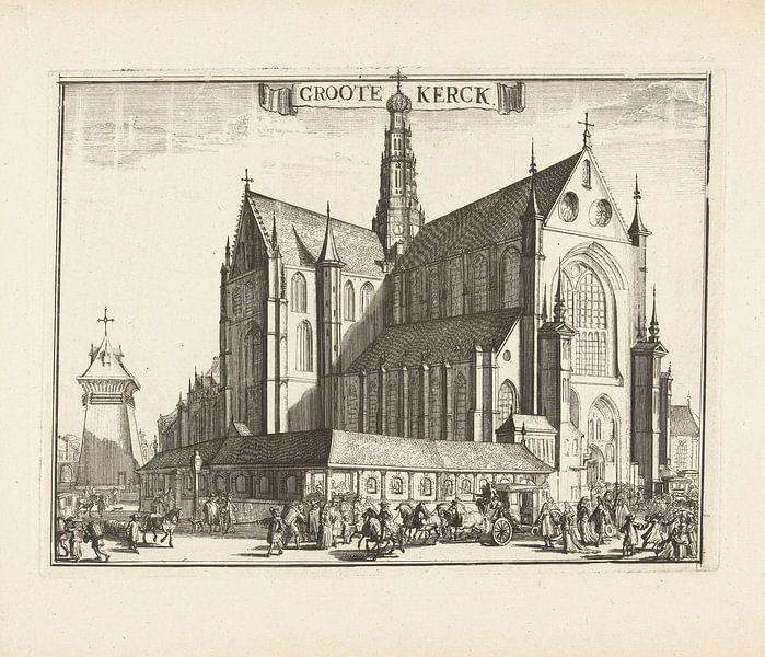 Die Grote oder St. Bavokerk in Haarlem von Historisch Haarlem