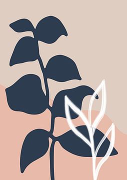 Beigeleafabstract2 Ratioiso by Grace Digital Art Co