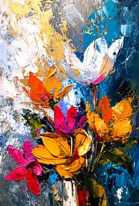 Blumenpracht in der Ölmalerei