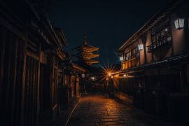 Das Viertel Gion in Kyoto bei Nacht von Nico  Calandra