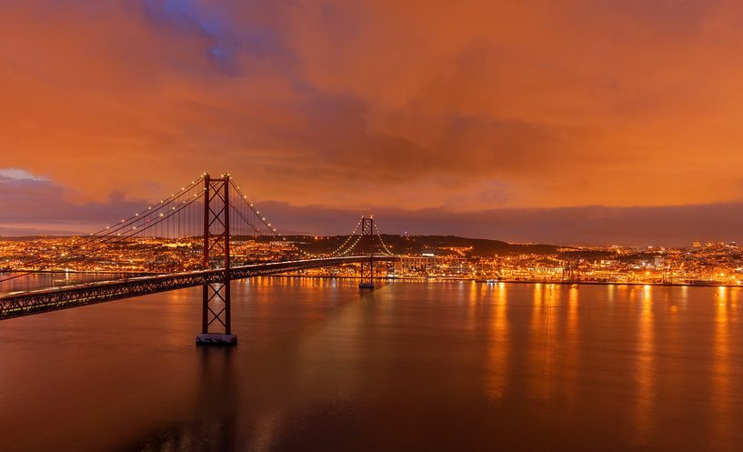 Evening sun over Lisbon, Portugal by Adelheid Smitt