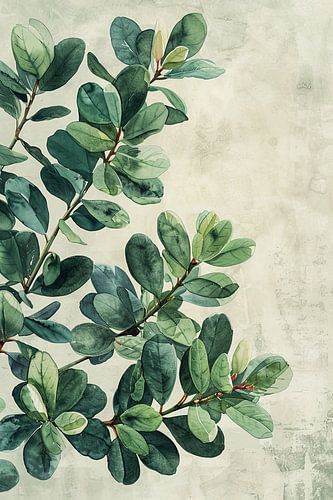 aquarelplant in de tuin