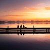Rotterdamse Skyline zonsondergang van Claire Droppert