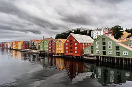 Trondheim, Norway | Colourful historic facades in Bakklandet by Dylan Winter Visuals