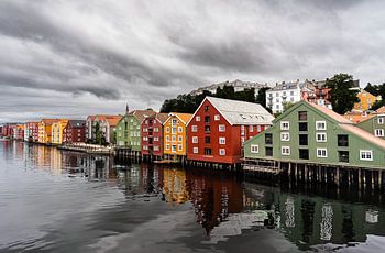 Trondheim, Norvège | Les façades historiques colorées de Bakklandet