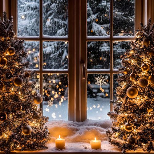 Kerstsfeer etalage