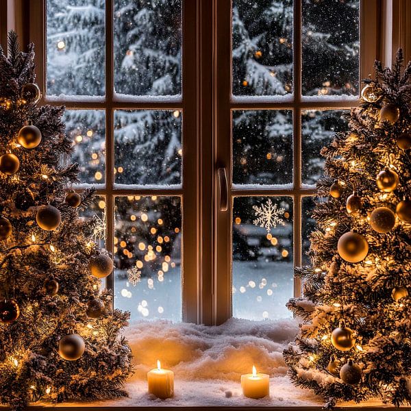 Christmas atmosphere window by Poster Art Shop