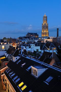 Stadsgezicht van Utrecht met Domkerk en Domtoren