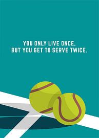 Inspirierende Tennis-Motivation von Art Kingdom