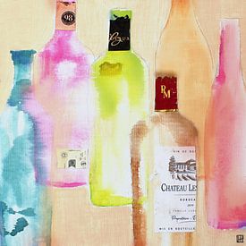 Empty wine bottles 5 van Atelier Paint-Ing