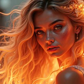 IGNIRAELLE – Das Porträt einer Frau im Licht des Feuers von INFERAURUM