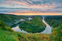 Autumn at the Saarschleife in Saarland