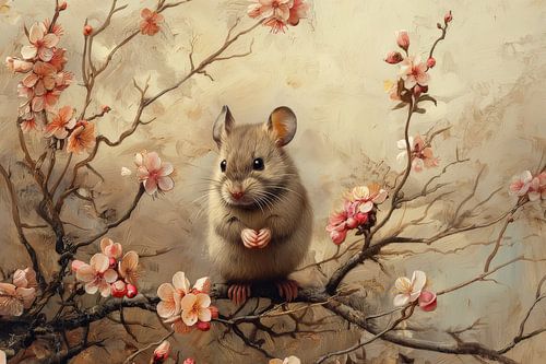 Blossoms and Fine Feet - Mouse magnet