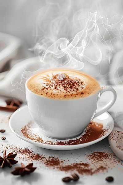 eine Tasse Kaffee oder Cappuccino von Egon Zitter