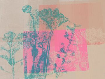 Blumen in zarten Pastell- und Neontönen von Dina Dankers