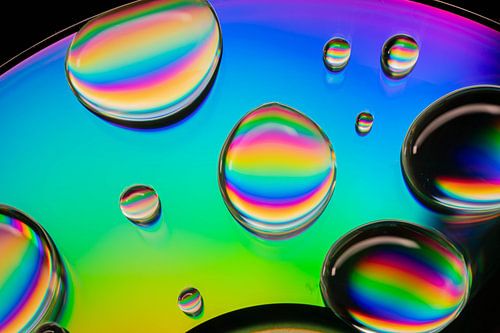 Colourful Water Drops