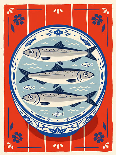 Vintage visbord