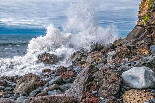 Brise-lames au large de Madère sur Friedhelm Peters