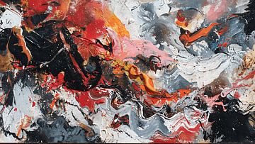 Gefragmenteerde droomlandschap collage compositie