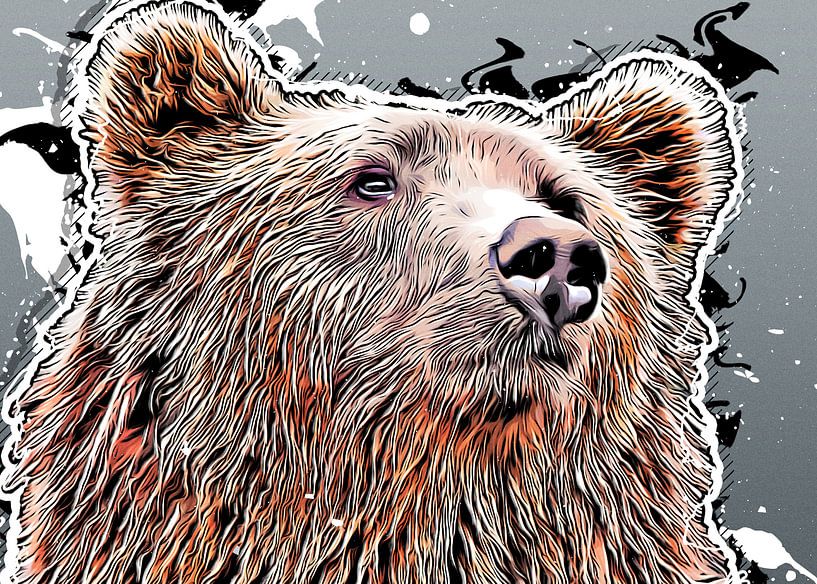 Bear animal art #bear by JBJart Justyna Jaszke