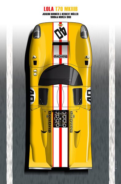 Lola T70 Bongrip Monza 1969 par Theodor Decker