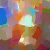 abstracte kleuren compositie van Paul Nieuwendijk